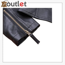 Laden Sie das Bild in den Galerie-Viewer, Womens Slim Tailoring Faux Leather Coat Moto Biker Jacket - Leather Outlet
