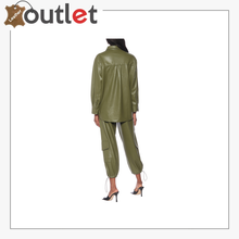 Laden Sie das Bild in den Galerie-Viewer, Yoyo faux leather shirt