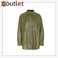 Laden Sie das Bild in den Galerie-Viewer, Yoyo faux leather shirt