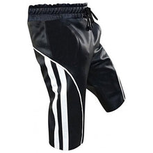 Laden Sie das Bild in den Galerie-Viewer, Men Designer Real Sheepskin Black Leather Shorts Cargo Leather Outlet