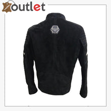 Laden Sie das Bild in den Galerie-Viewer, Black Suede Leather Jacket Leather Outlet