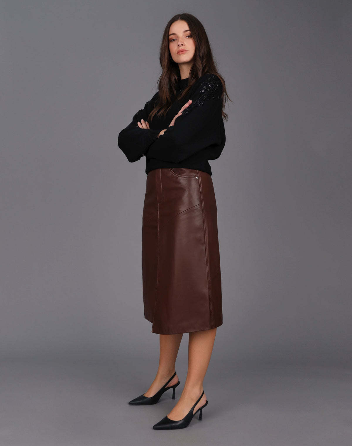 Womens Leather Skirts
