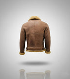 Arctic Expedition Leather Bomber Jacket – Shearling Pilot Coat