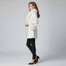 Load image into Gallery viewer, Elite Women’s Wool Fur Collar Overcoat
