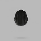 Black Ranch Mink Fur Wing Collar Jacket
