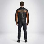 Harley Davidson Classic Cruiser Colorblock Leather Jacket