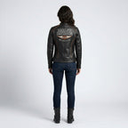 Women’s Epoch Leder Motorradjacke – Harley Davidson Schwarze Bikerjacke