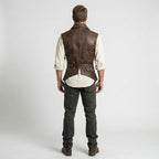Captain Jack Sparrow Leather Vest – Pirate Steampunk Renaissance Waistcoat