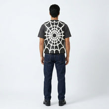 Load image into Gallery viewer, Black Spider Web Leather Vest – Streetwear Biker Edition
