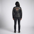 Damen Motorradjacke "Miss Enthusiast" aus Leder – Harley Style Classic Fit