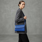 Women's Blue  Leather Shoulder Bag