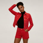 Buy Roman Red Classic Cotton Denim Jacket  for Women's