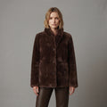Women's Brown Shearling Jacket