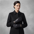Buy Women's Black Leather Gloves