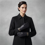 Buy Women's Black Leather Gloves