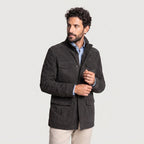 Men's Grey Suede Field Jacket
