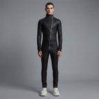 Men's Black Leather Jumpsuit