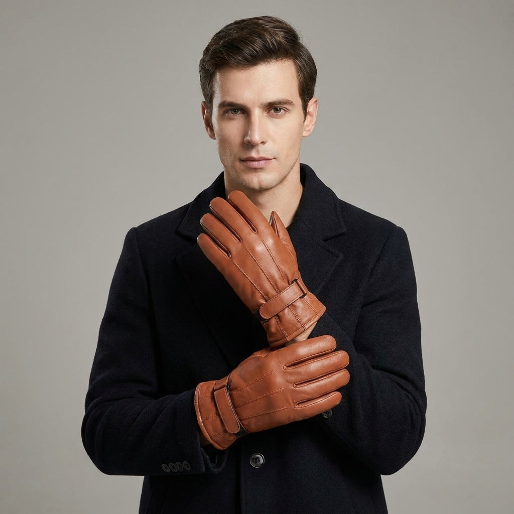 Men's Genuine Leather Gloves - Leather Outlet