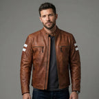 Men's Red Leather Jacket