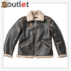 Aviator Bomberjacke B3 aus echtem Shearling Lammfell