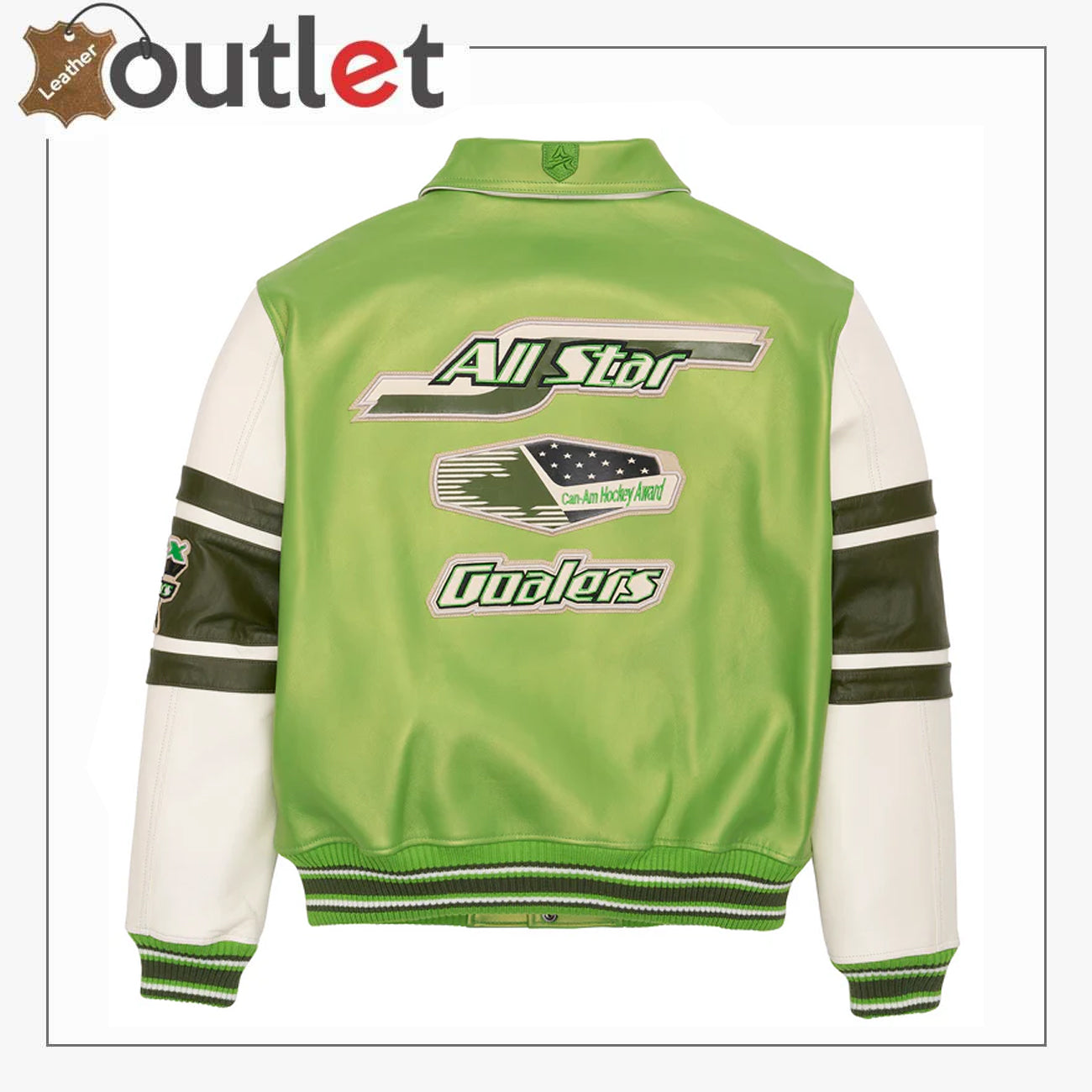 Avirex Collegejacke im Grünton