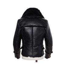 Load image into Gallery viewer, Heritage B‑3 Aviator Bomber – Wool &amp; Lamb‑Fur
