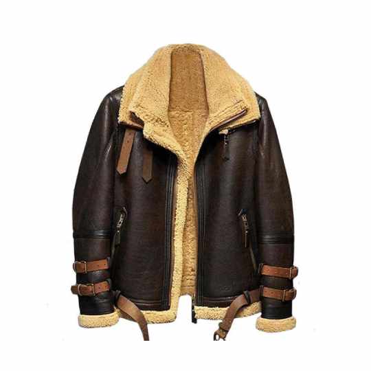 B3 Flieger Lammfell Pilotenjacke