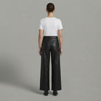 Women's Black Leather Pant