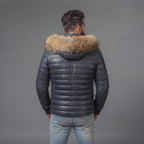 Men's Grey Puffer Jacket