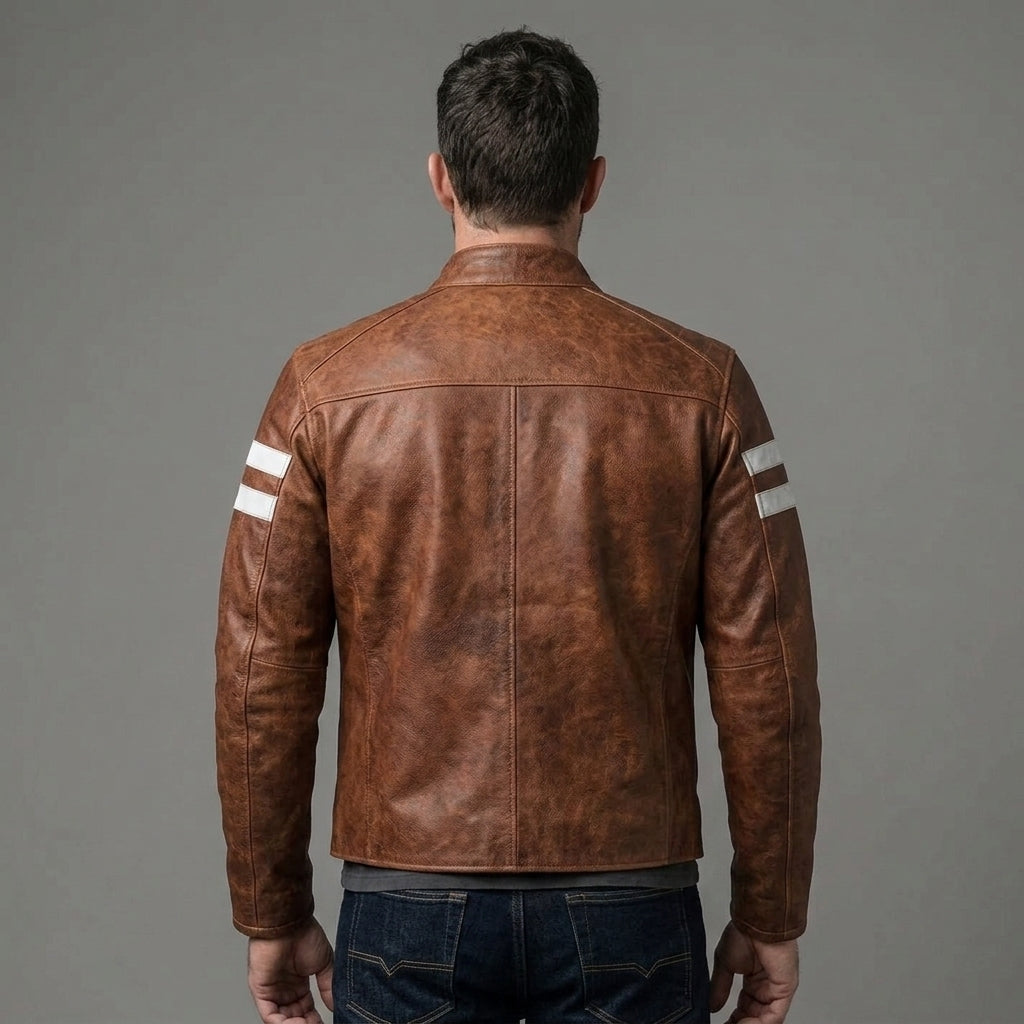 Men's Red Leather Jacket