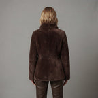 Women's Brown Shearling Jacket