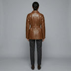 Women's Brown Leather Jacket