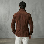 Men's Brown Field Leather Jacket