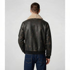Men's A-2 Aviator Leather Bomber Jacket