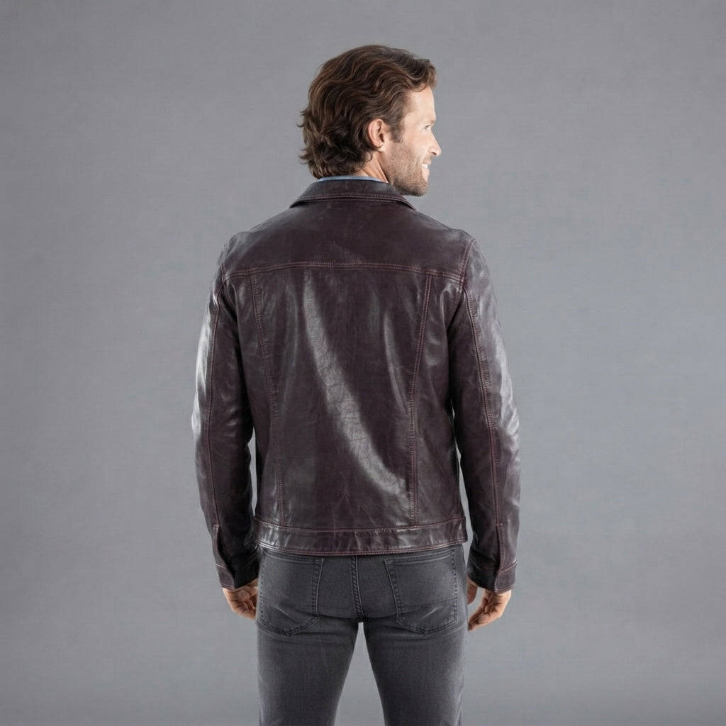 Men's Brown Scully Leather Jacket