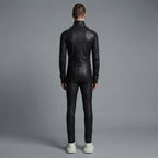 Men's Black Leather Jumpsuit