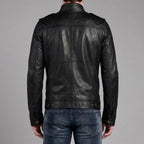 New Men's Genuine Lambskin Leather Jacket