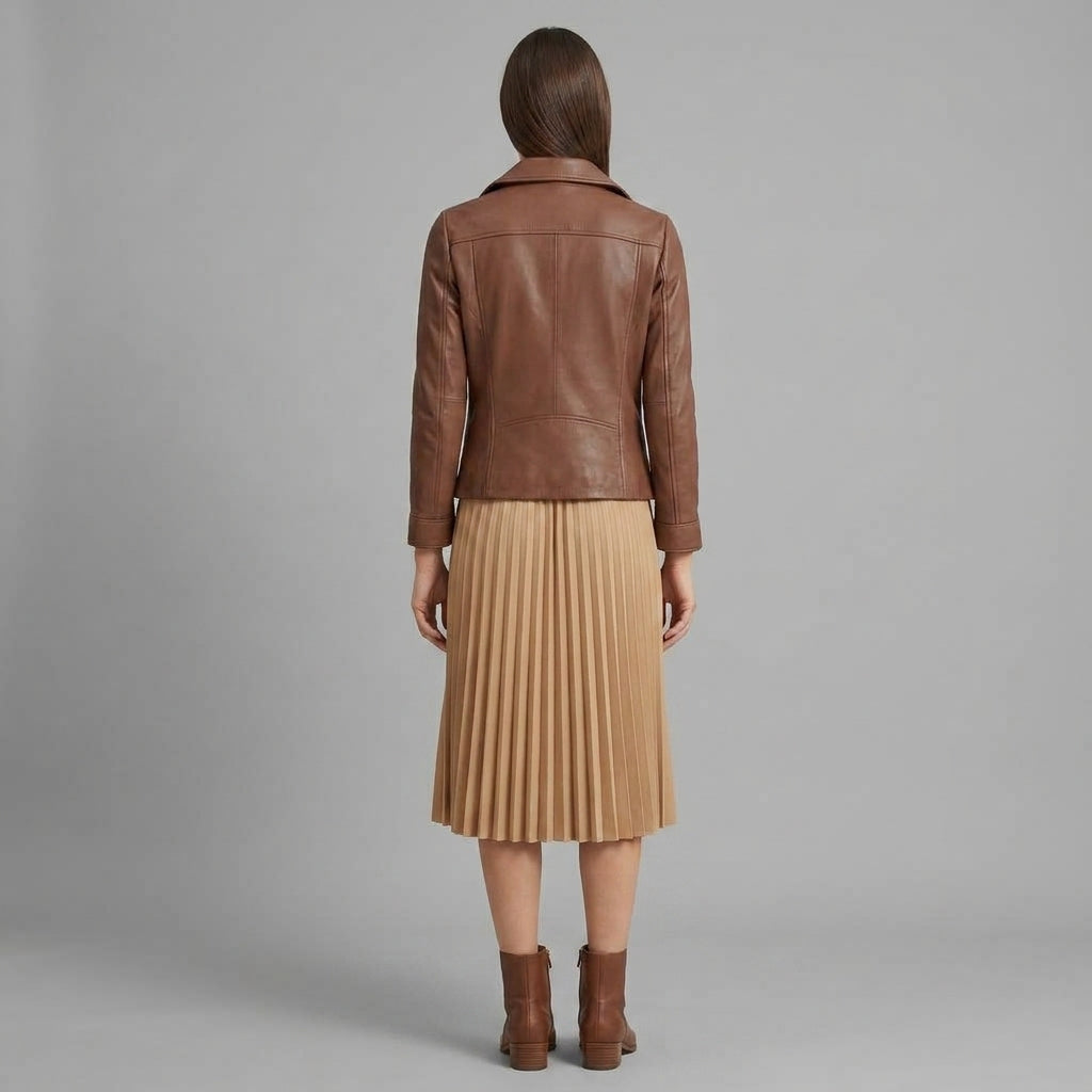 Women's Brown Leather Jacket