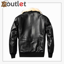 Load image into Gallery viewer, Black Faux Leather Look Aviator Pilot Jacket
