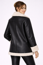 Women's Brown B3 RAF Shearling Flight Jacket