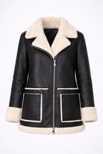 Load image into Gallery viewer, Women's Brown B3 RAF Shearling Flight Jacket
