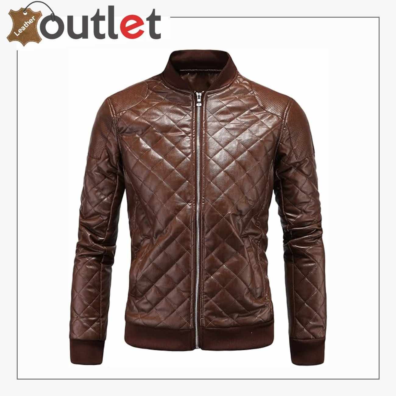 Herren Fliegerjacke aus braunem Leder