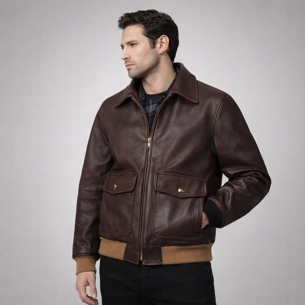 Brown Leather Jackets A2 Flying Jacket