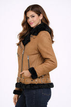 Load image into Gallery viewer, Women’s Moya Aviator Tan Leather Jacket
