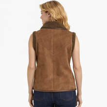 Load image into Gallery viewer, Women’s Isabel Marant Alime Brown Suede Shearling Vest
