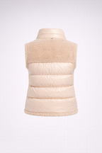 Damen Moncler Planeze Teddy-Daunenjacke Beige