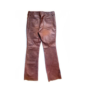 Chocolate Brown Leather Pants