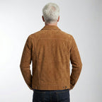 Men’s Heritage Suede Cowboy Jacket – Western Style Leather Trucker Coat
