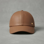 Women's Brown  Leather Cap