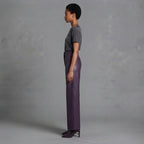 Women's Purple  Leather Pant